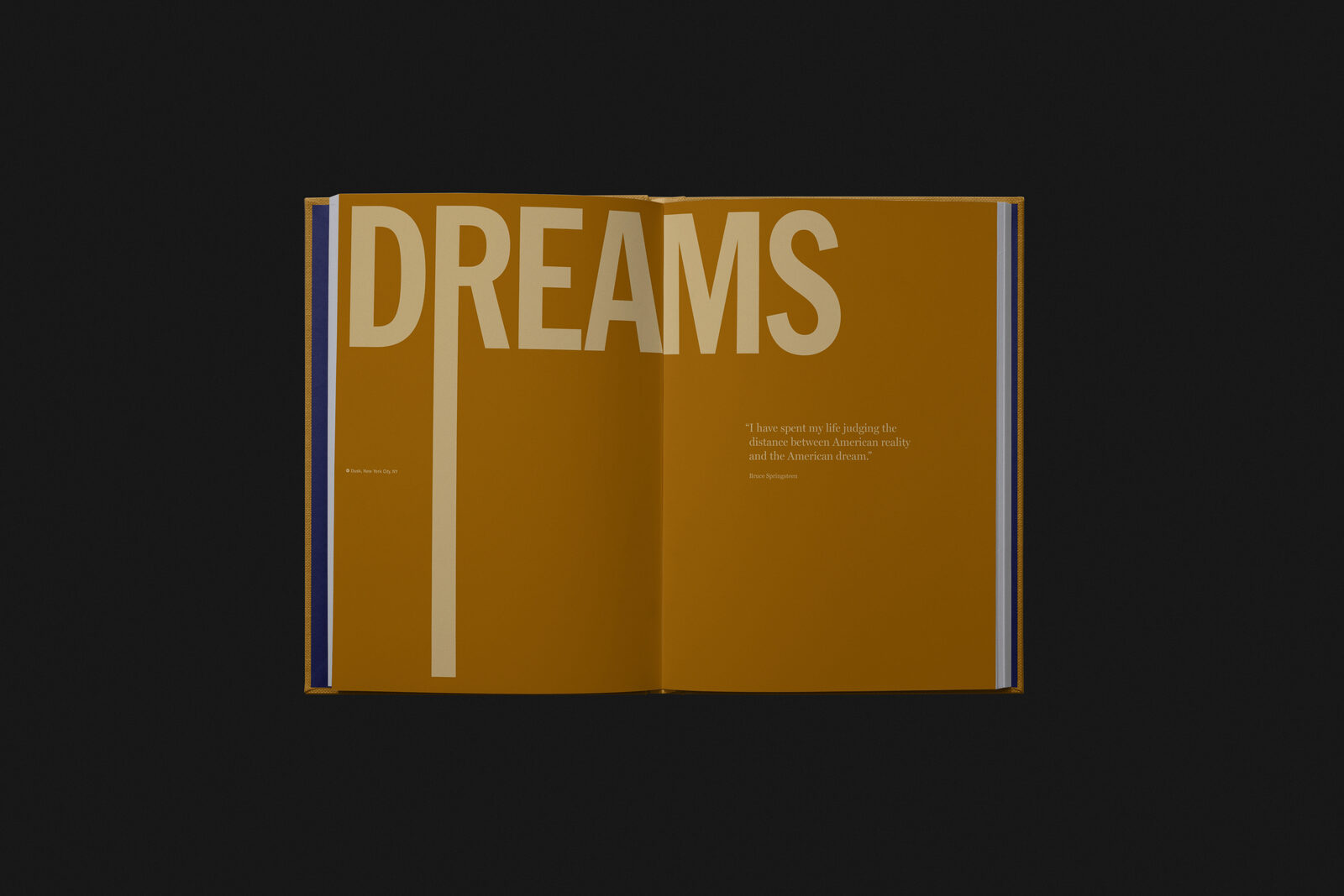 Interior spread — DREAMS chapter title