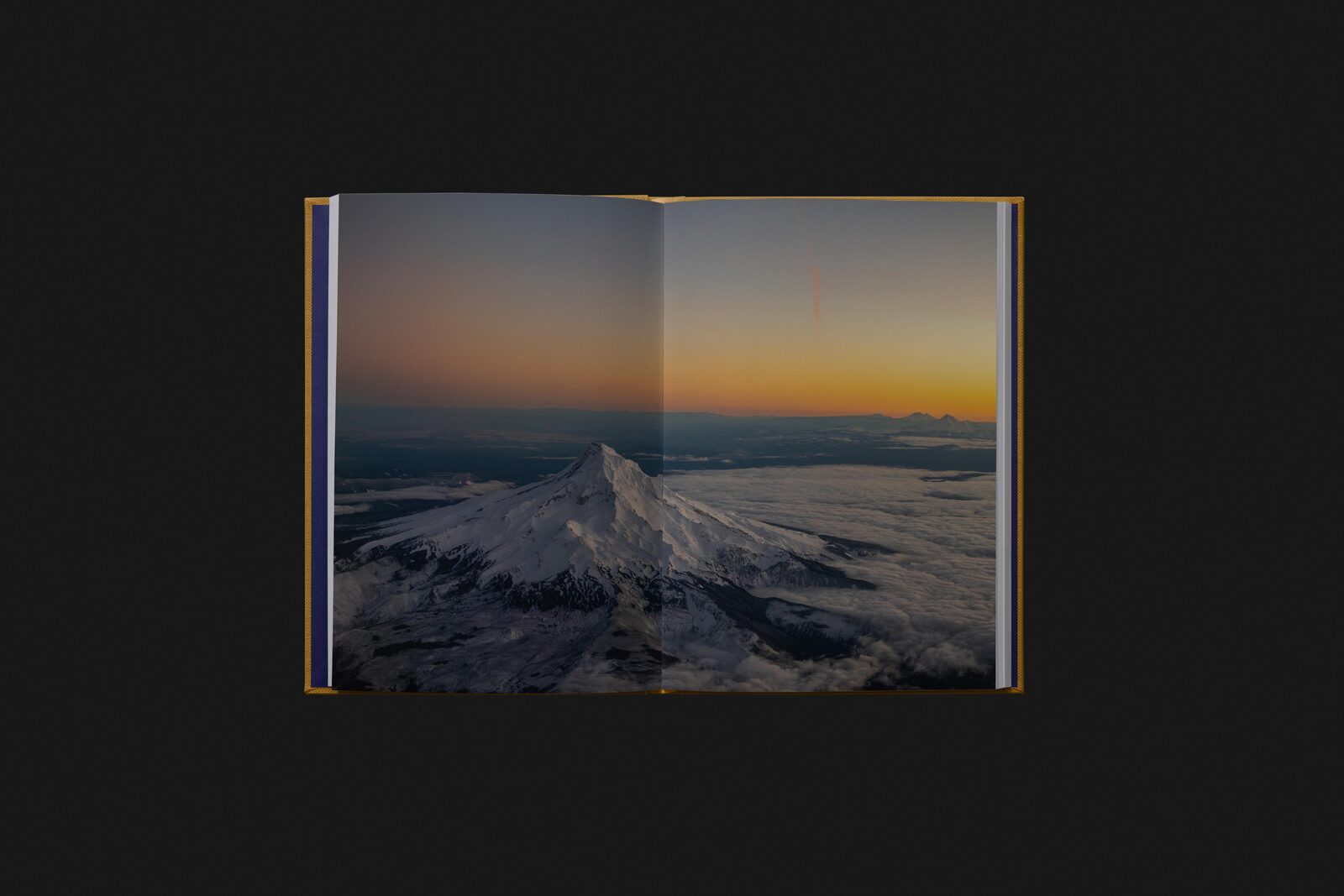 Interior spread — mountain landscape